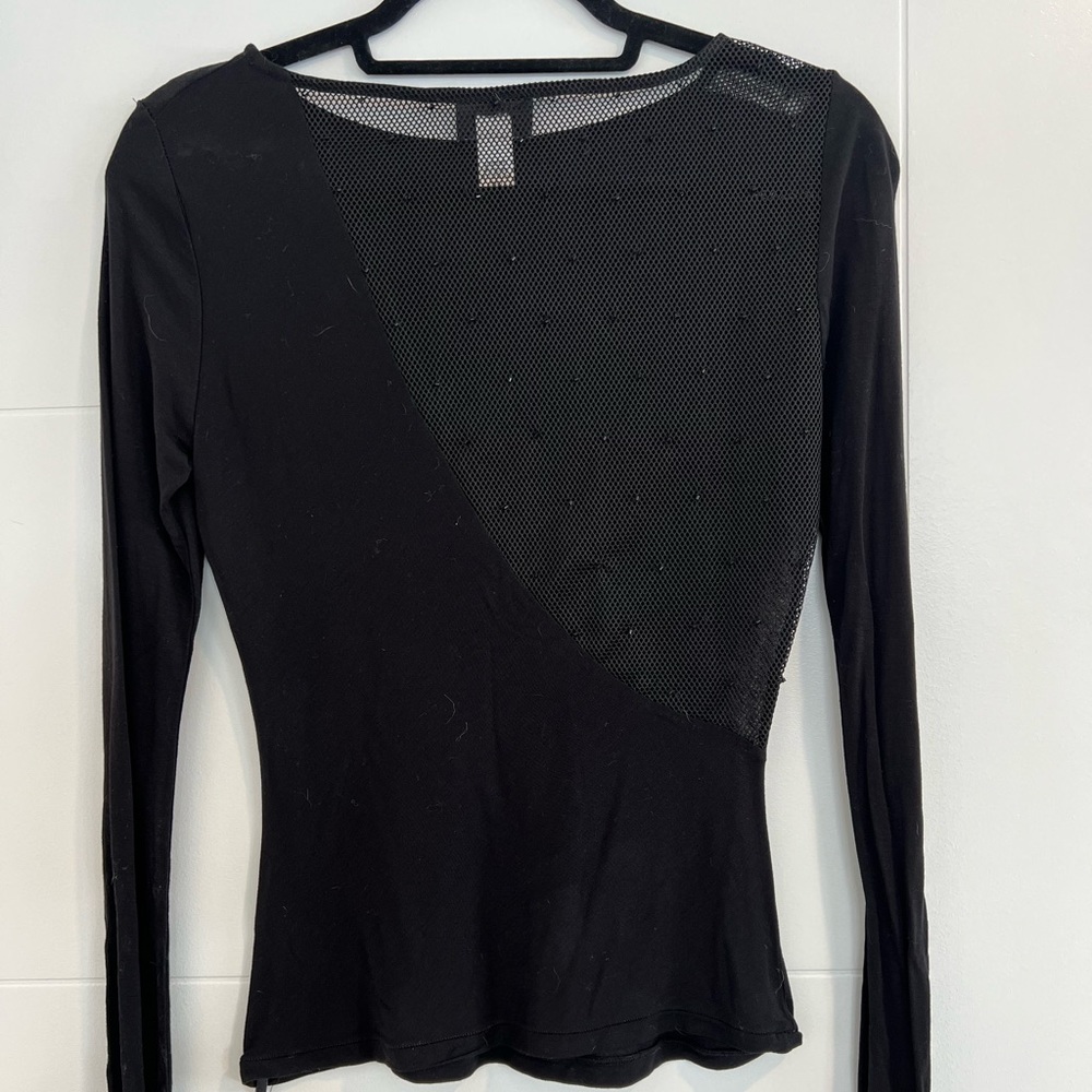 Diesel long sleeve shirt with mesh detail size XS